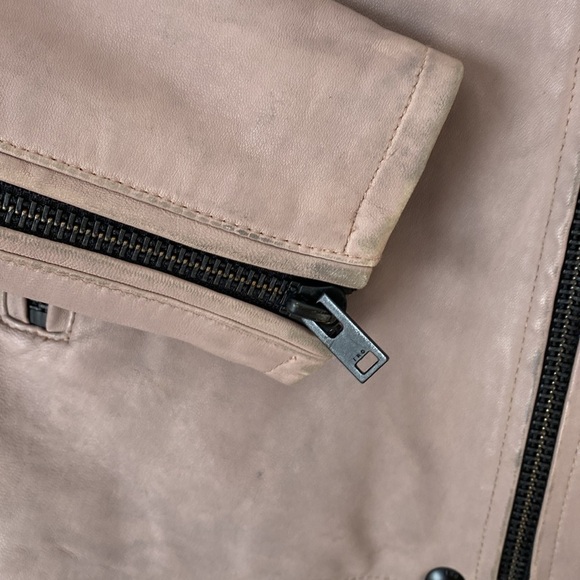 IRO Newhan leather motorcycle biker jacket 10 - Picture 5 of 11